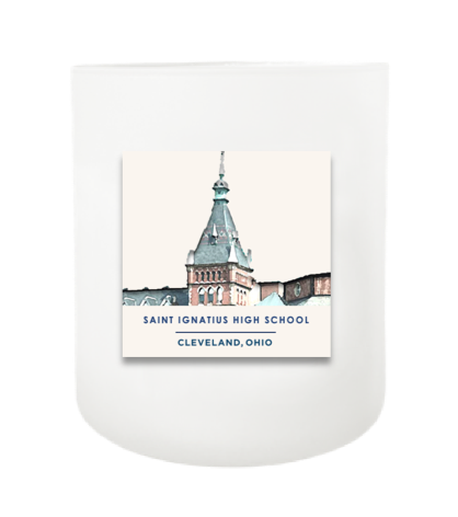 Saint Ignatius Tower Hand Poured Soy Candle | Furbish & Fire Candle Co.