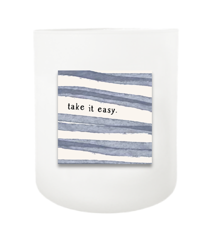 Take It Easy Hand Poured Soy Candle | Furbish & Fire Candle Co.